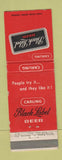 Matchbook Cover - Black Label Beer Carling WEAR