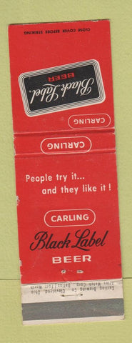Matchbook Cover - Black Label Beer Carling WEAR