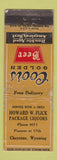 Matchbook Cover - Coors Beer Cheyenne WY Howard Flick Liquors WORN