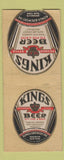 Matchbook Cover - Kings Beer Brooklyn NY BOBTAIL WEAR