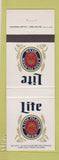 Matchbook Cover - Miller Lite Beer #2