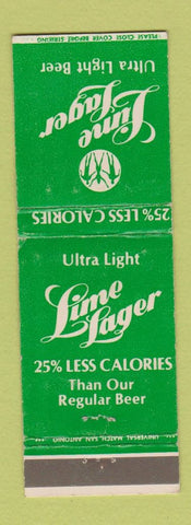 Matchbook Cover - Lime Lager Beer WEAR
