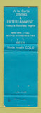 Matchbook Cover - Leopard Export Lager New Zealand Clyde Hotel Wairoa WORN