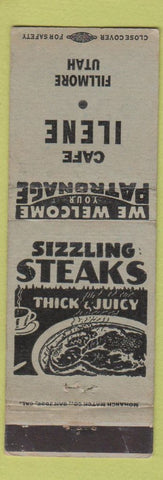 Matchbook Cover - Cafe Ilene Fillmore UT
