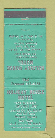 Matchbook Cover - Holiday House Motel Fremont IN WEAR