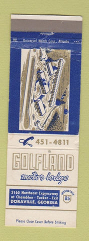 Matchbook Cover - Golfland Motor Lodge Doraville GA WEAR