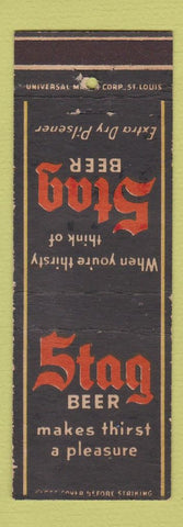 Matchbook Cover - Stag Beer
