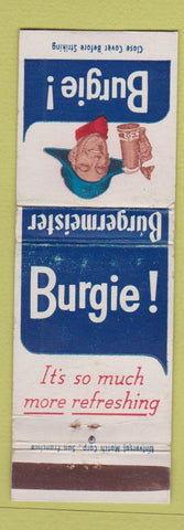 Matchbook Cover - Burgie Beer Burgermeister #1