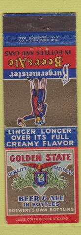 Matchbook Cover - Burgemeister Beer Golden State Beer San Francisco CA WEAR #2