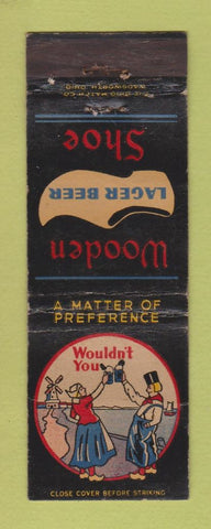 Matchbook Cover - Wooden Shoe Lager Beer OH WORN
