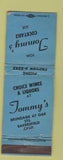 Matchbook Cover - Tommy's Cocktail Bar Bakersfield CA WORN