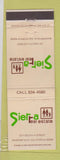 Matchbook Cover - Sierra Real Estate Bakersfield CA