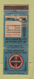 Matchbook Cover - Johnston Formation Casing Well Drilling Bakersfield Ventura CA