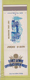 Matchbook Cover - Fort Lewis Officers Open Mess WA