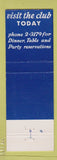 Matchbook Cover - Fort Lewis Officers Open Mess WA