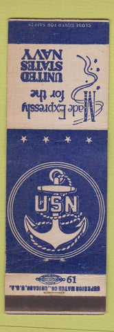 Matchbook Cover - US Navy WEAR
