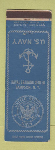 Matchbook Cover - US Navy Training Station Sampson NY