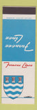 Matchbook Cover - Furness Lines Cruise London UK England SAMPLE