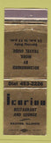 Matchbook Cover - Icurian Restaurant Nauvoo IL WEAR
