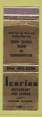 Matchbook Cover - Icurian Restaurant Nauvoo IL WEAR