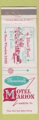 Matchbook Cover - Motel Marion IL WEAR