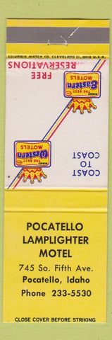 Matchbook Cover - Pocatello Lamplighter Motel ID
