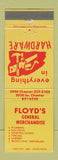 Matchbook Cover - Floyd's General Store Bakersfield CA Hardware