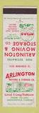 Matchbook Cover - Arlington Moving Storage Jacksonville FL WEAR