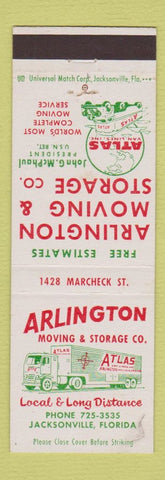 Matchbook Cover - Arlington Moving Storage Jacksonville FL WEAR