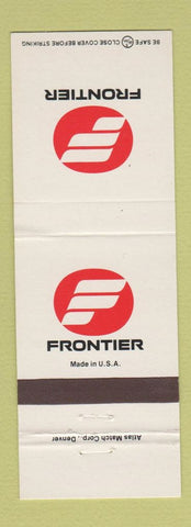Matchbook Cover - Frontier Airlines