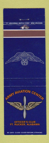 Matchbook Cover - Army Aviation Center Fort Rucker AL