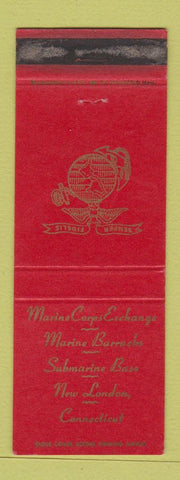 Matchbook Cover - Marine Corps Exchange New London CT Submarine Base WORN
