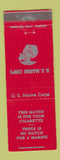 Matchbook Cover - US Marine Corps Recruiting  RED WEAR