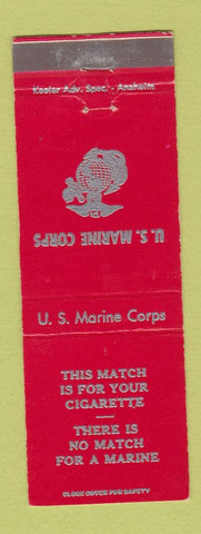Matchbook Cover - US Marine Corps Recruiting  RED WEAR