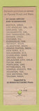 Matchbook Cover - Atlas Plywood Corp Boston MA WEAR