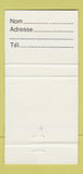 Matchbook Cover - Au Cousin Germain Restaurant Bar Ste Foy QC 30 Strike