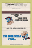Matchbook Cover - Arizona Telco Credit Union AZ WEAR 40 Strike