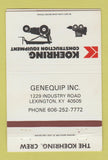 Matchbook Cover - Koehring Eqiupment Lexington KY 40 Strike