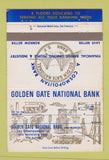 Matchbook Cover - Golden Gate National Bank San Francisco CA WEAR 40 Strike