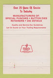 Matchbook Cover - Detroit Punch and Retainer Fraser MI 40 Strike