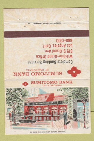 Matchbook Cover - Sumitomo Bank of Los Angeles CA 40 Strike