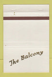 Matchbook Cover - The Balcony Restaurant Ridglea Fort Worth TX 40 Strike