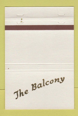 Matchbook Cover - The Balcony Restaurant Ridglea Fort Worth TX 40 Strike