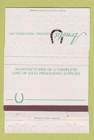Matchbook Cover - Arnold Graphic Industries Uniontown OH WEAR 40 Strike