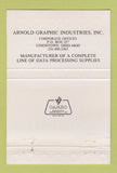Matchbook Cover - Arnold Graphic Industries Uniontown OH WEAR 40 Strike