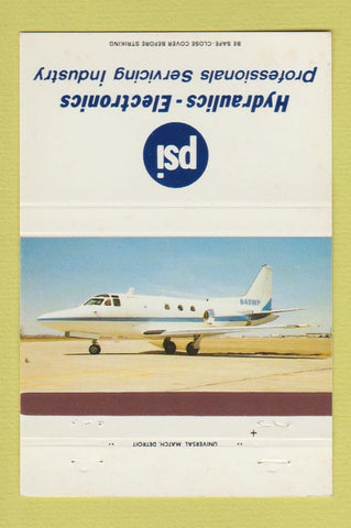 Matchbook Cover - PSI Hydraulics Electronics Livonia MI 40 Strike