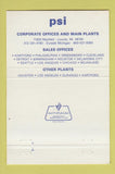Matchbook Cover - PSI Hydraulics Electronics Livonia MI 40 Strike