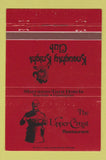 Matchbook Cover - Knaughty Knight Club Upper Crust Braintree MA 40 Strike