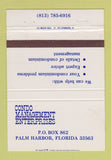 Matchbook Cover - Condo Management Enterprises Palm Harbor FL 40 Strike