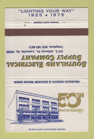 Matchbook Cover - Southland Electrical Supply Louisville KY 40 Strike